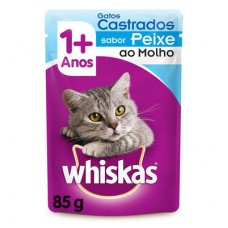 Sache Whiskas Castrados Peixe 85g